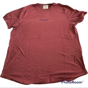 Abercrombie & Fitch Mens large burgundy tshirt